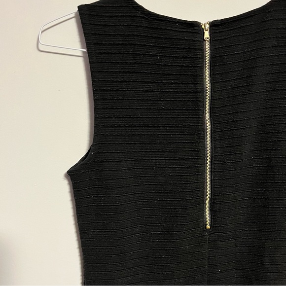 Forever 21 Scoop Neck Dress Sleeveless Dropped Waist Horizontal Design Details - Picture 4 of 6